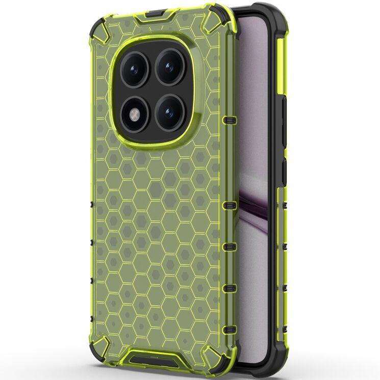 Защитный чехол Deexe Honeycomb Series для Xiaomi Redmi Note 15 Pro Plus / Poco M8 Pro 5G - Green: фото 1 из 6