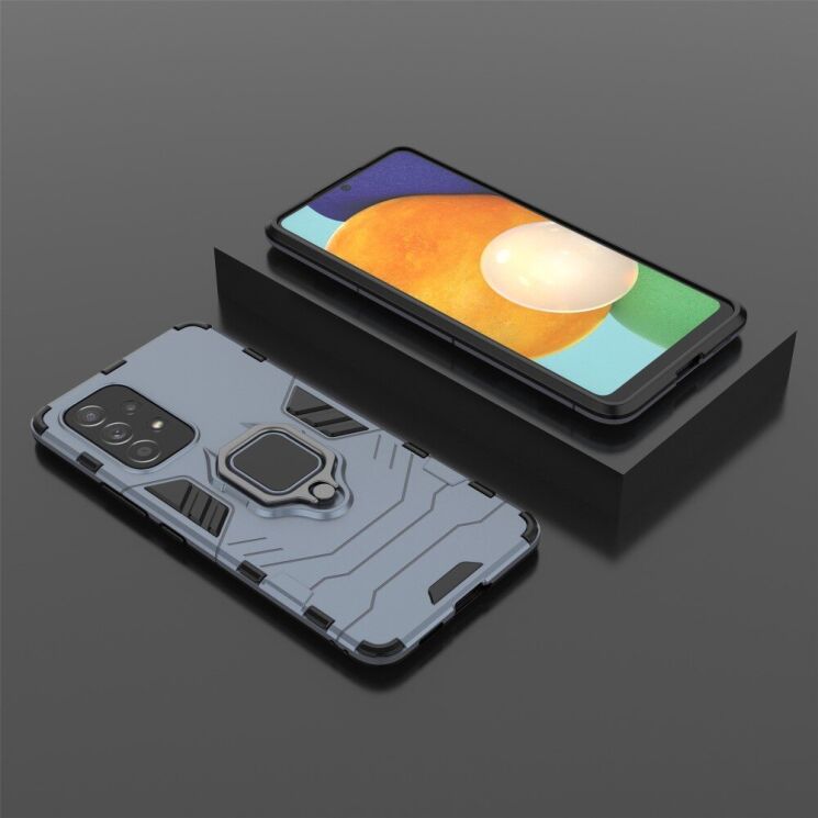Защитный чехол Deexe Hybrid Case для Samsung Galaxy A53 - Dark Blue: фото 6 из 7
