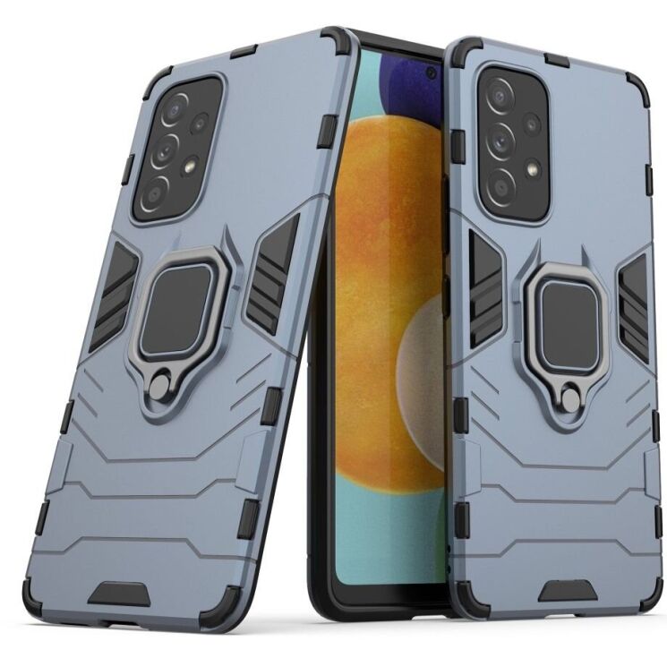 Защитный чехол Deexe Hybrid Case для Samsung Galaxy A53 - Dark Blue: фото 1 из 7