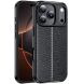 Захисний чохол Deexe Leather Cover для Apple iPhone 17 Pro Max - Black (387460B). Фото 1 з 6