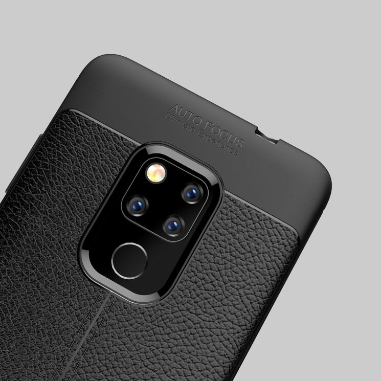 Защитный чехол Deexe Leather Cover для Huawei Mate 20 - Black: фото 7 из 10