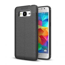 Захисний чохол Deexe Leather Cover для Samsung Galaxy J2 Prime - Black: фото 1 з 11
