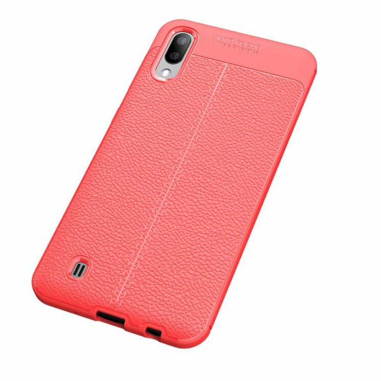 Защитный чехол Deexe Leather Cover для Samsung Galaxy M10 - Red: фото 2 из 11