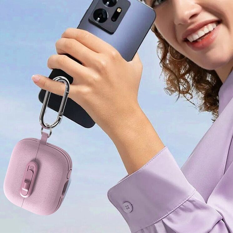 Захисний чохол Deexe Lunar Case для Samsung Galaxy Buds 3 / Buds 3 Pro - Black: фото 8 з 9