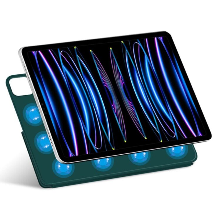 Защитный чехол Deexe Magnetic Case для Apple iPad Pro 11 (2024) - Green: фото 2 из 7