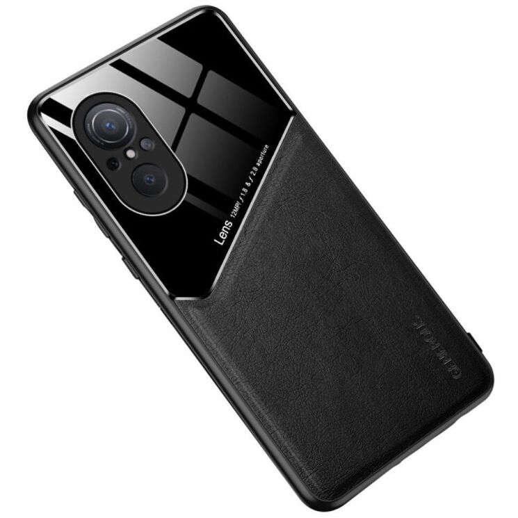 Защитный чехол Deexe Magnetic Leather Cover для Huawei Nova 9 SE - Black: фото 1 из 8
