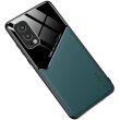 Защитный чехол Deexe Magnetic Leather Cover для OnePlus Nord 2 - Green (350732G)