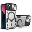 Защитный чехол Deexe Magnetic Space для Apple iPhone 13 - Silver (370814S)