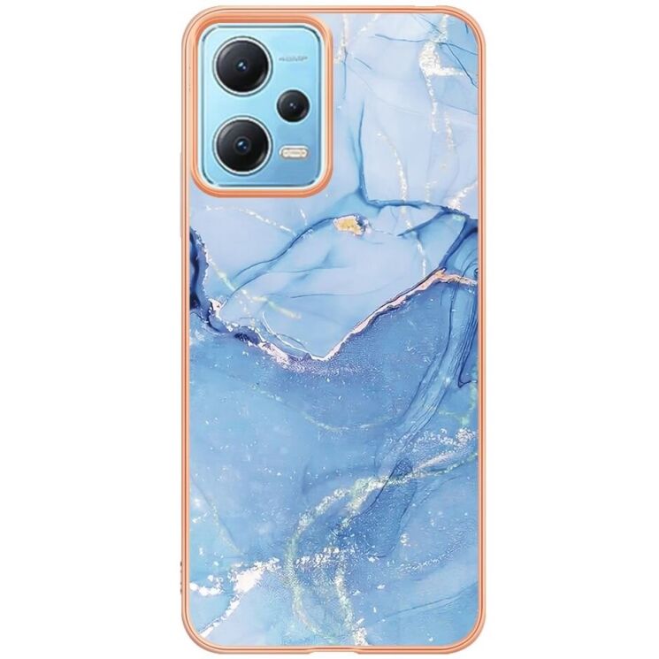 Защитный чехол Deexe Marble Case для Xiaomi Poco X5 / Redmi Note 12 5G - Blue: фото 2 из 7
