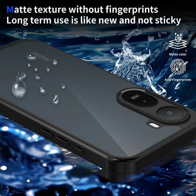 Защитный чехол Deexe Matte Skin для Xiaomi Redmi A7 Pro - Transparent Black: фото 8 из 8
