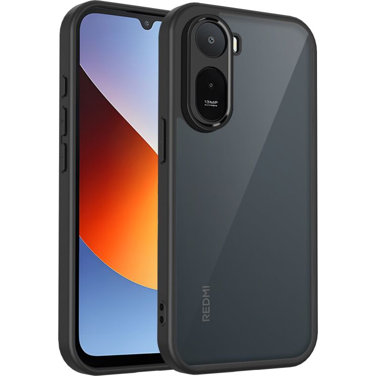 Защитный чехол Deexe Matte Skin для Xiaomi Redmi A7 Pro - Transparent Black: фото 1 из 8
