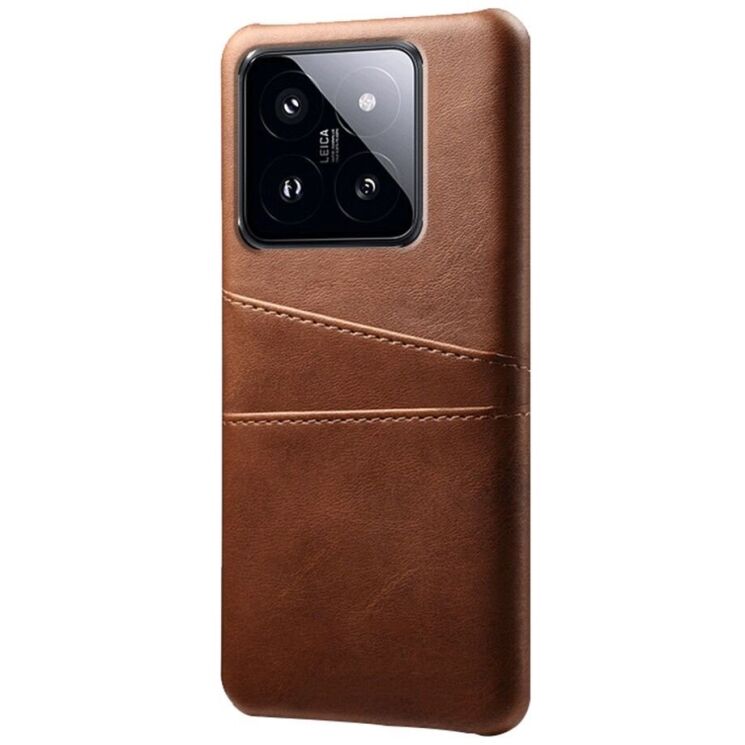 Захисний чохол Deexe Pocket Case для Xiaomi 14 Pro - Brown: фото 1 з 4