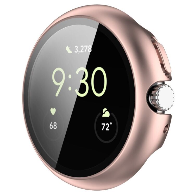 Защитный чехол Deexe Protective Frame для Google Pixel Watch / Watch 2 - Rose Gold: фото 4 из 8