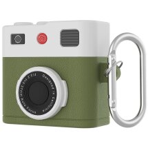 Защитный чехол Deexe Retro Camera для Apple AirPods 4 - Green: фото 1 из 7