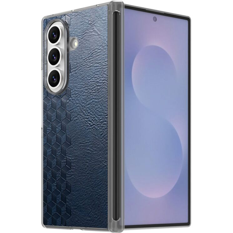 Защитный чехол Deexe Rhombus Case для Samsung Galaxy Fold 8 Ultra - Blue (424082L) Защитный чехол Deexe Rhombus Case для Samsung Galaxy Fold 8 Ultra - Blue: фото 5 из 12
