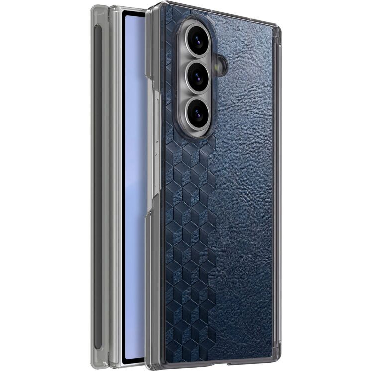 Защитный чехол Deexe Rhombus Case для Samsung Galaxy Fold 8 Ultra - Blue (424082L) Защитный чехол Deexe Rhombus Case для Samsung Galaxy Fold 8 Ultra - Blue: фото 4 из 12
