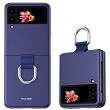 Защитный чехол Deexe Ring Case для Samsung Galaxy Flip 3 - Sapphire (282335L)