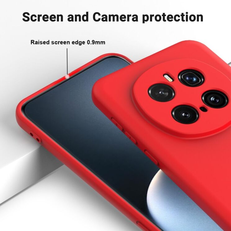 Защитный чехол Deexe Silicone Case для Honor Magic 7 Pro - Black: фото 4 из 8