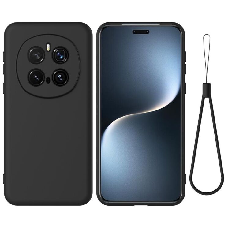 Защитный чехол Deexe Silicone Case для Honor Magic 7 Pro - Black: фото 1 из 8