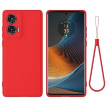 Защитный чехол Deexe Silicone Case для Motorola Edge 50 Fusion - Red: фото 1 из 8