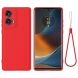 Защитный чехол Deexe Silicone Case для Motorola Edge 50 Fusion - Red (354220R). Фото 1 из 8