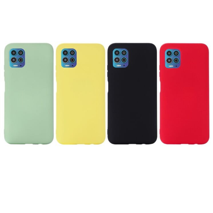 Силіконовий (TPU) чохол Deexe Silicone Case для Motorola Moto G100 - Red: фото 4 з 7
