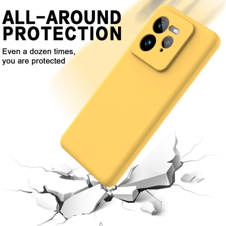 Защитный чехол Deexe Silicone Case для Realme GT 7 Pro - Black: фото 5 из 8