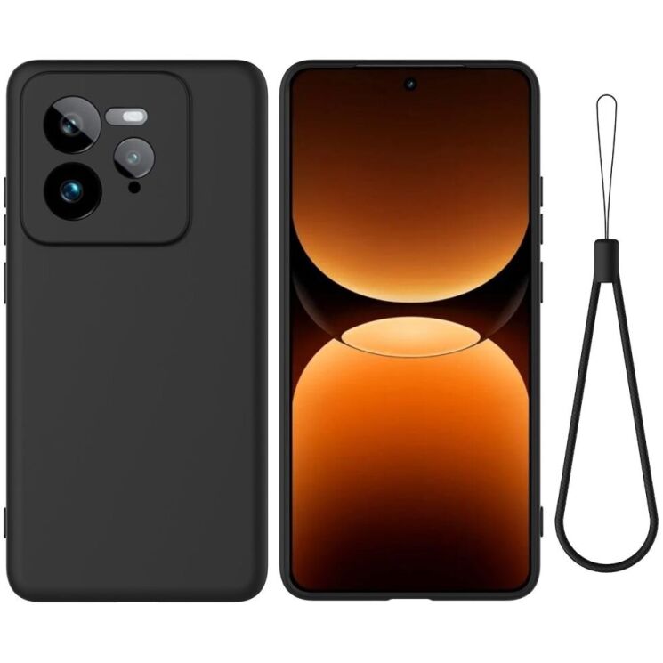 Защитный чехол Deexe Silicone Case для Realme GT 7 Pro - Black: фото 1 из 8