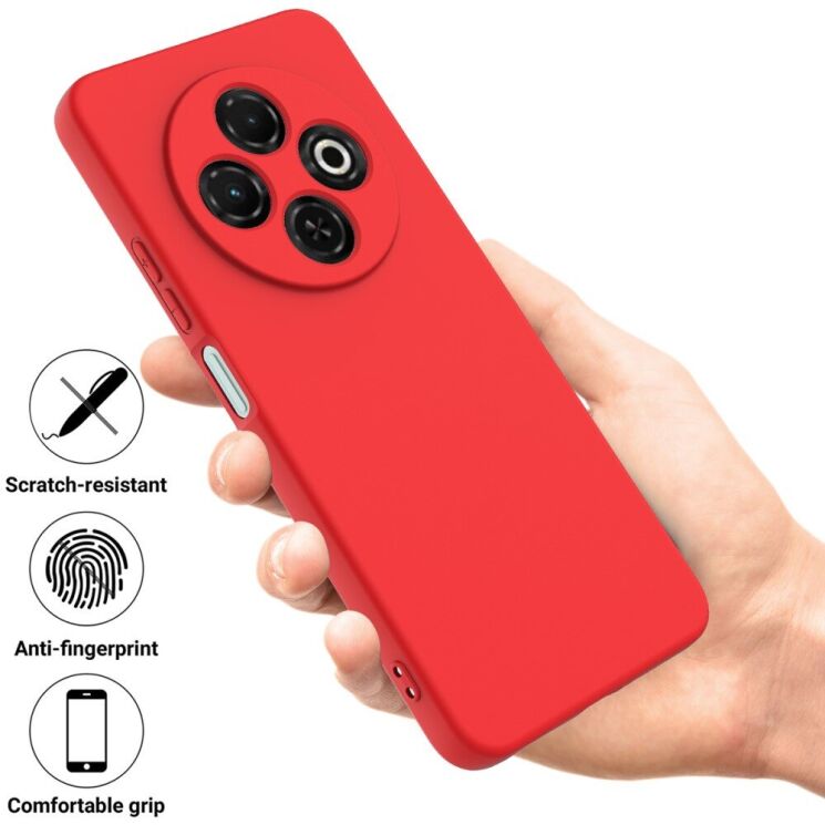 Защитный чехол Deexe Silicone Case для TECNO Spark 30C - Red: фото 2 из 8