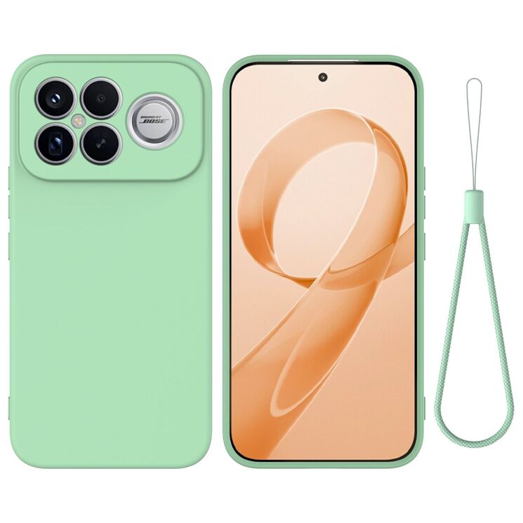 Защитный чехол Deexe Silicone Case для Xiaomi Poco F8 Ultra - Green: фото 1 из 9