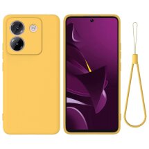 Защитный чехол Deexe Silicone Case для Xiaomi Poco M7 Pro - Yellow: фото 1 из 8