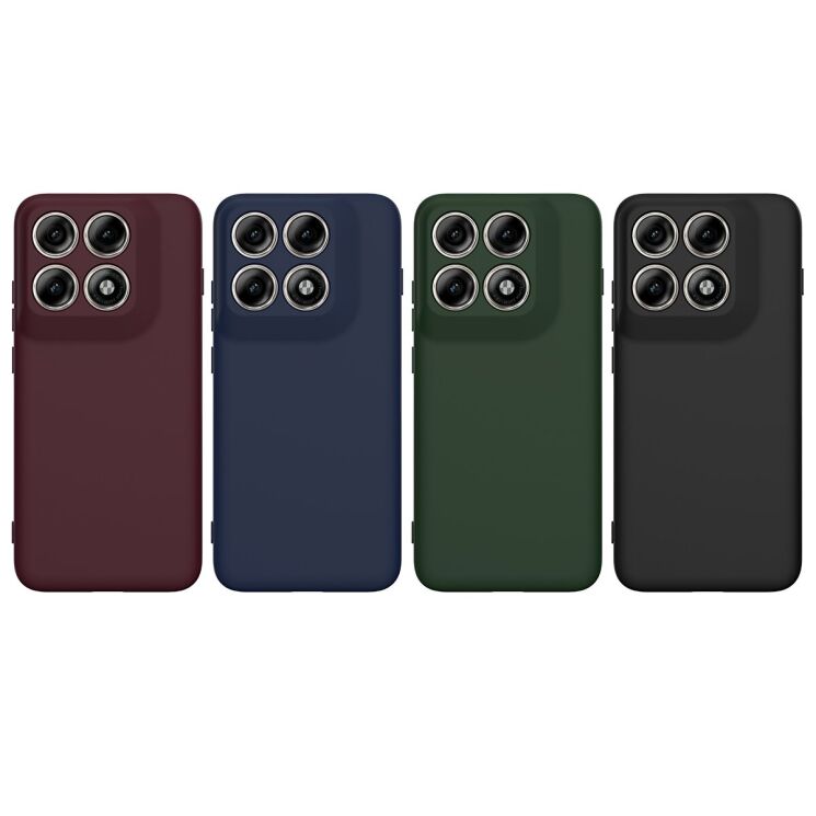 Защитный чехол Deexe Silicone Case with MagSafe для Motorola Edge 70 Pro - Wine Red: фото 2 из 9