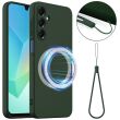 Защитный чехол Deexe Silicone Case with MagSafe для Samsung Galaxy A26 (A266) - Dark Green (371693DG)