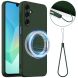 Защитный чехол Deexe Silicone Case with MagSafe для Samsung Galaxy A26 (A266) - Dark Green (371693DG). Фото 1 из 8