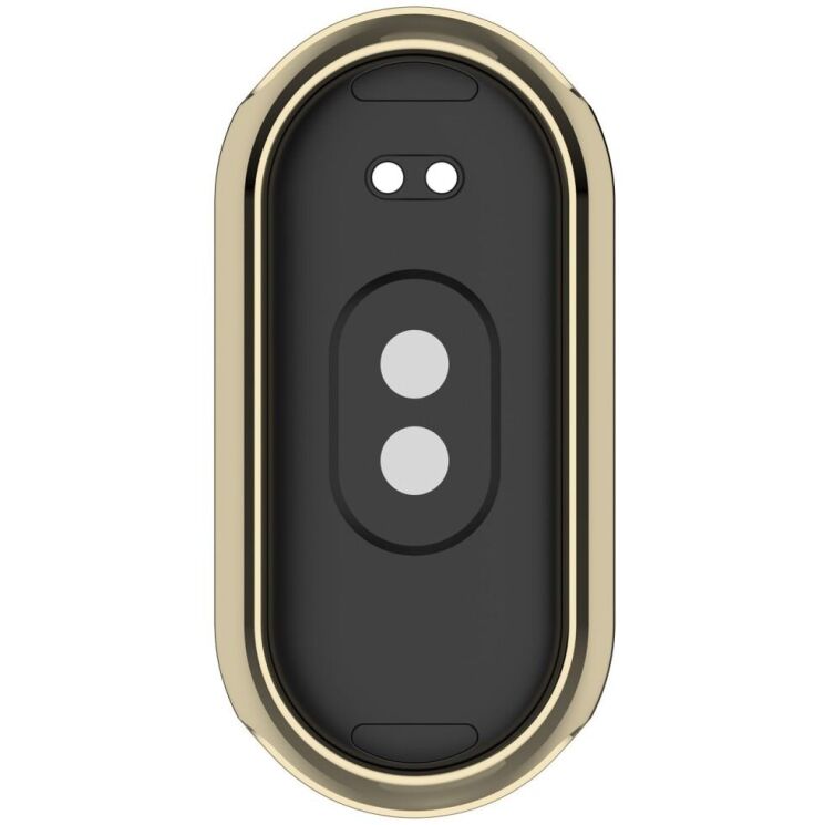 Защитный чехол Deexe Silicone Frame для Xiaomi Mi Smart Band 8 / 9 - Gold: фото 7 из 8
