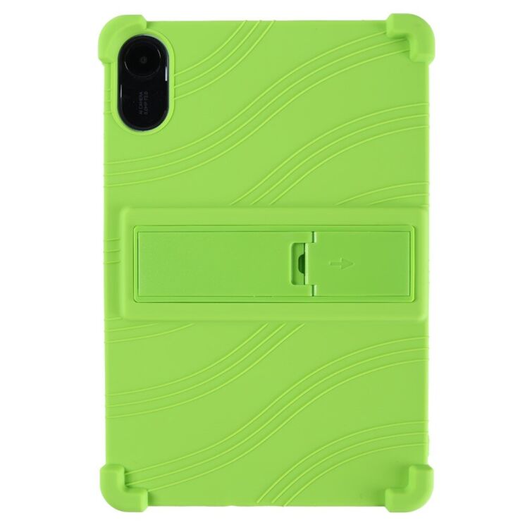 Захисний чохол Deexe Silicone Kickstand для Xiaomi Redmi Pad 2 - Green: фото 3 з 5