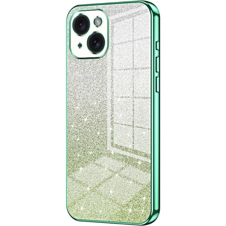 Захисний чохол Deexe Sparkles Cover для Apple iPhone 15 - Green: фото 1 з 7