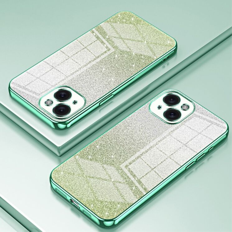 Захисний чохол Deexe Sparkles Cover для Apple iPhone 15 - Green: фото 2 з 7