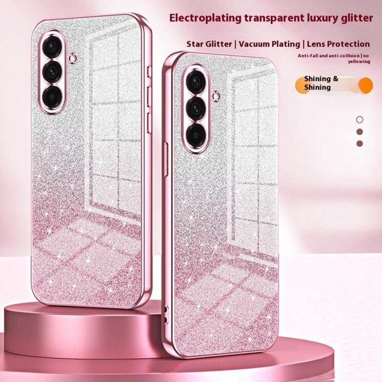 Защитный чехол Deexe Sparkles Cover для Samsung Galaxy A36 (A366) - Pink: фото 3 из 7