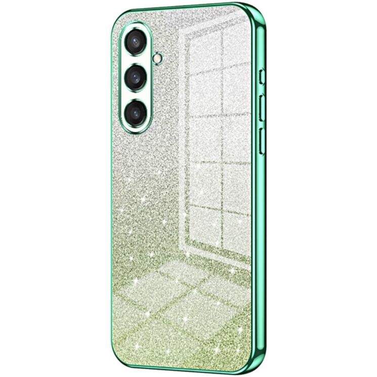 Защитный чехол Deexe Sparkles Cover для Samsung Galaxy S23 FE - Green: фото 1 из 7