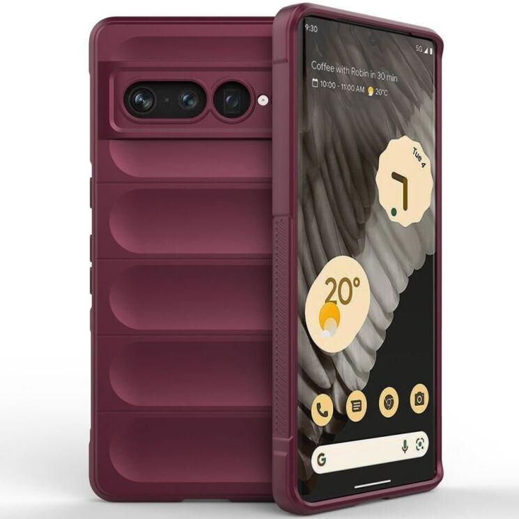 Захисний чохол Deexe Terra Case для Google Pixel 7 Pro - Wine Red: фото 1 з 9