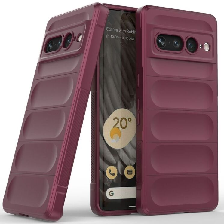 Захисний чохол Deexe Terra Case для Google Pixel 7 Pro - Wine Red: фото 2 з 9