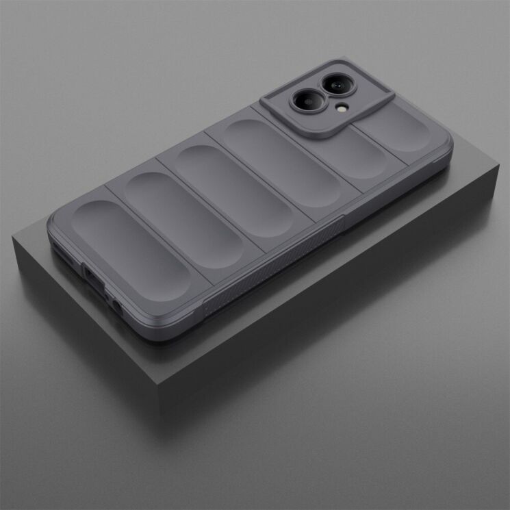 Захисний чохол Deexe Terra Case для Motorola Moto G55 - Dark Grey: фото 2 з 4