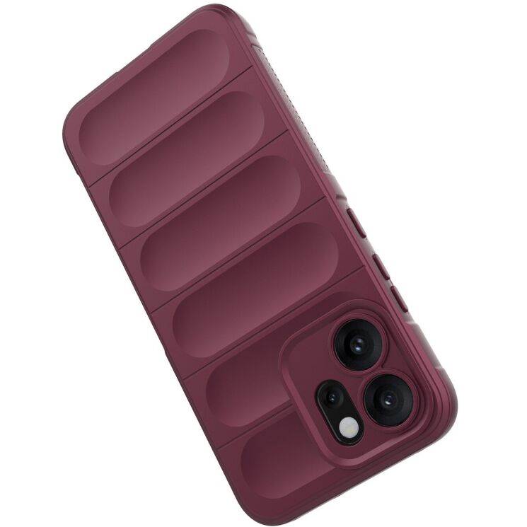 Захисний чохол Deexe Terra Case для OPPO Reno 14 F/FS - Wine Red: фото 3 з 6
