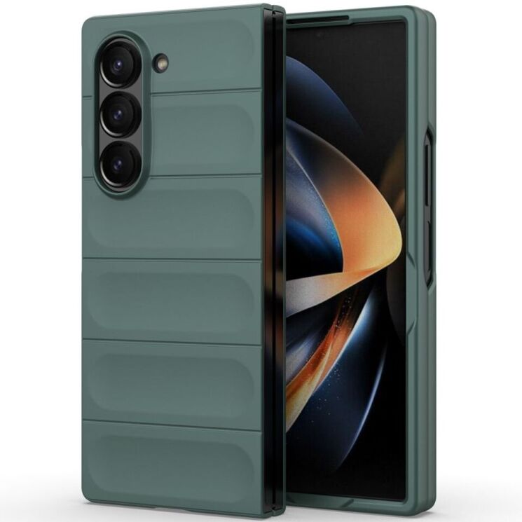 Защитный чехол Deexe Terra Case (FF) для Samsung Galaxy Fold 6 - Green: фото 5 из 9