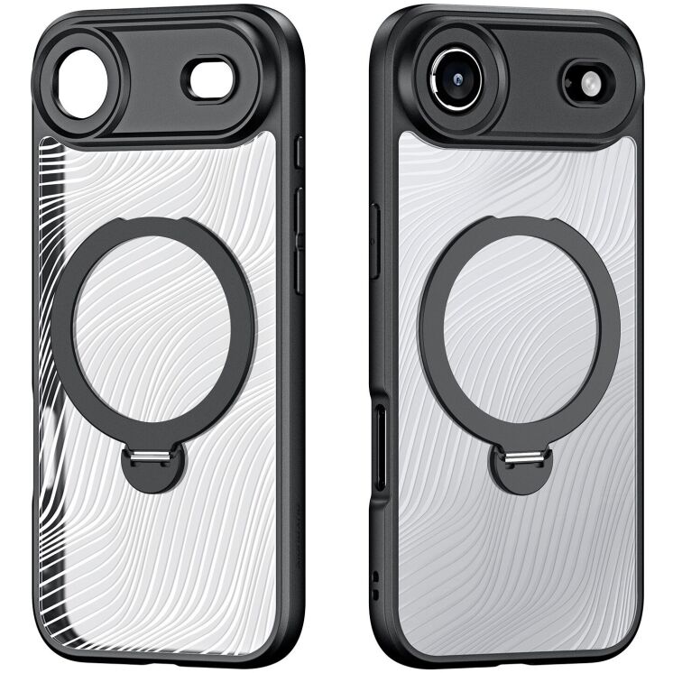 Защитный чехол DUX DUCIS Aimo Mag Series with Folding Stand для Apple iPhone 17 Air - Black: фото 2 из 9