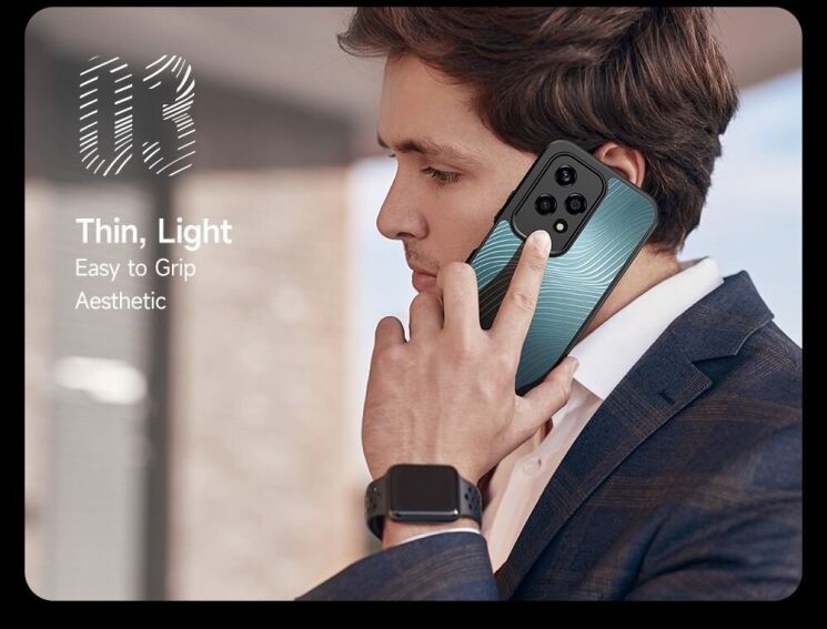 Защитный чехол DUX DUCIS Aimo Series для Honor 200 Lite - Black: фото 12 из 13