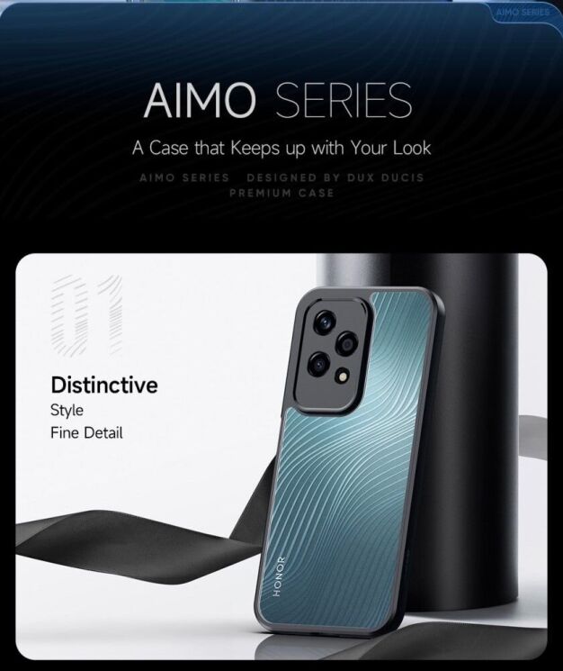 Защитный чехол DUX DUCIS Aimo Series для Honor 200 Lite - Black: фото 10 из 13