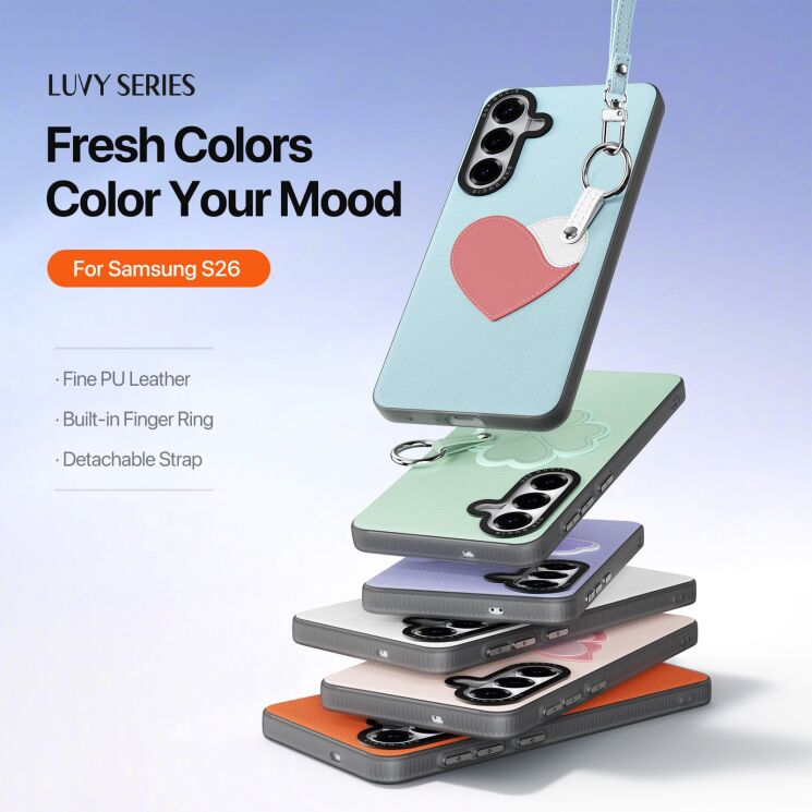 Защитный чехол DUX DUCIS Luvy Series для Samsung Galaxy S26 - Blue: фото 5 из 13