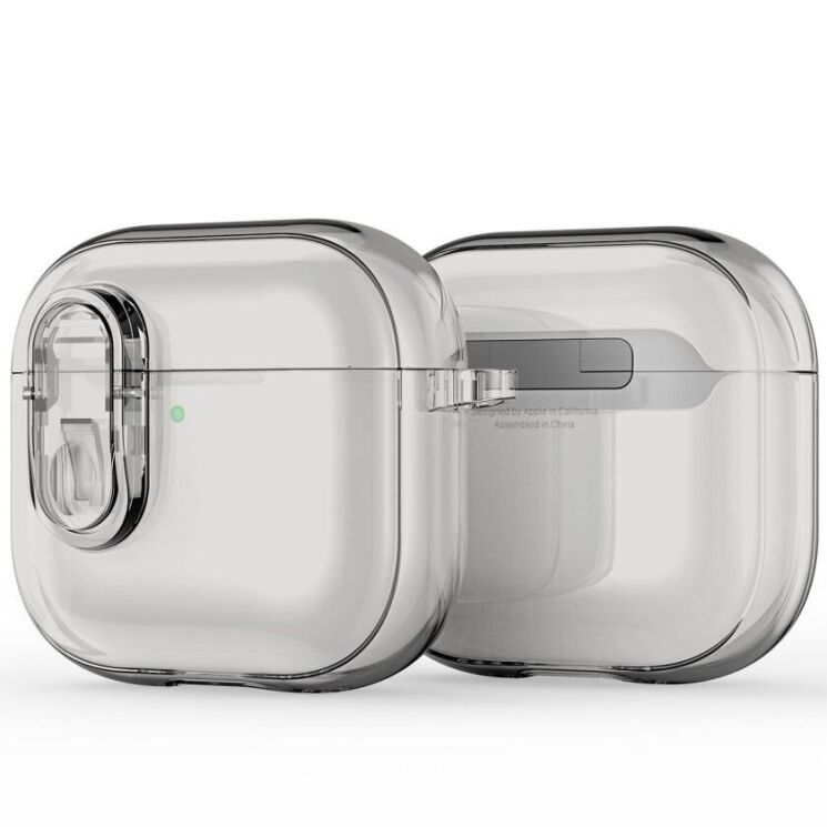 Защитный чехол DUX DUCIS PECL Series для Apple AirPods 4 - Grey: фото 1 из 10
